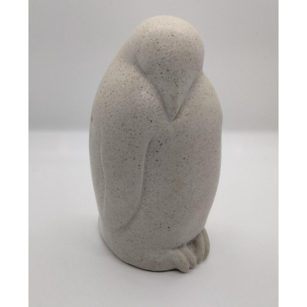 1978 Alva Studios Soapstone Penguin Figure Mid Century Modern Signed 5" x 2.5"